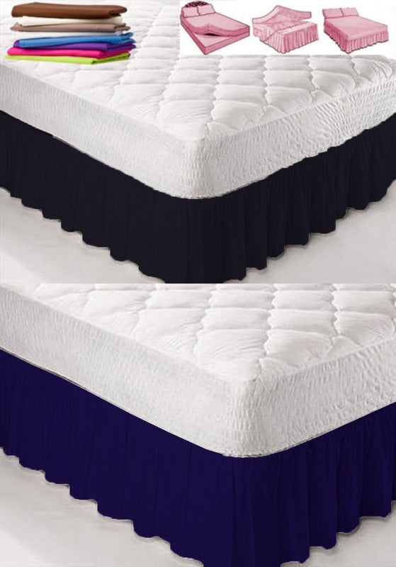 Bed skirt with bed surface matress cover 35cm height. 