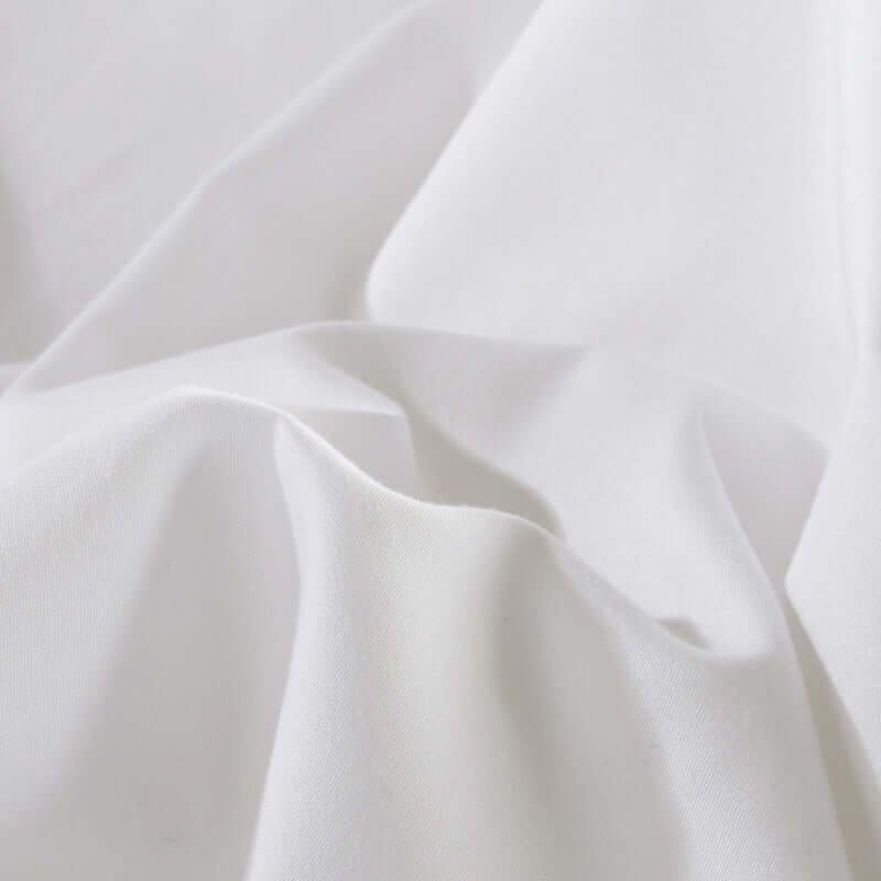 Pure white luxury Egyptian cotton super King elegant bedding set.