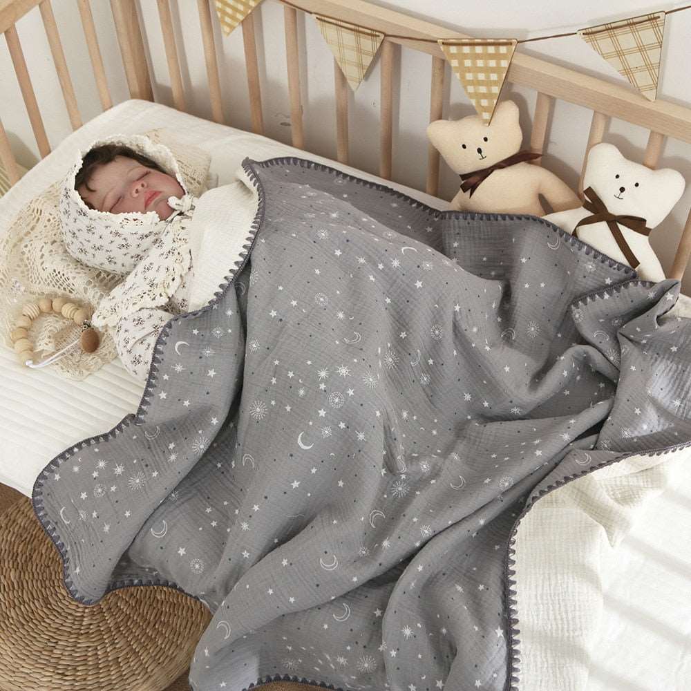 Cotton swaddle muslin blanket bedding accessories.