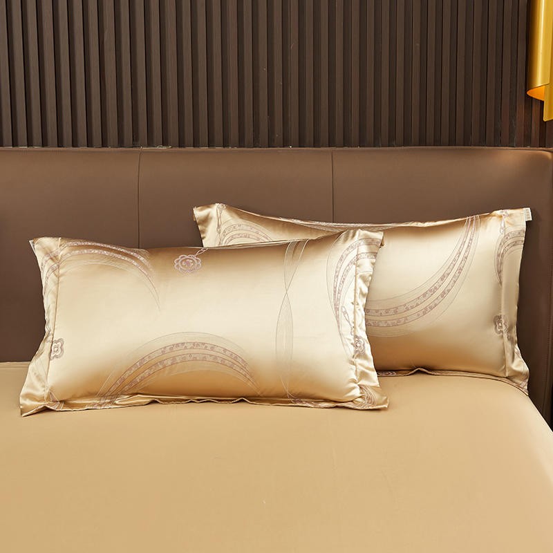 Jacquard luxury flower/geometric design Egyptian cotton bedding set.